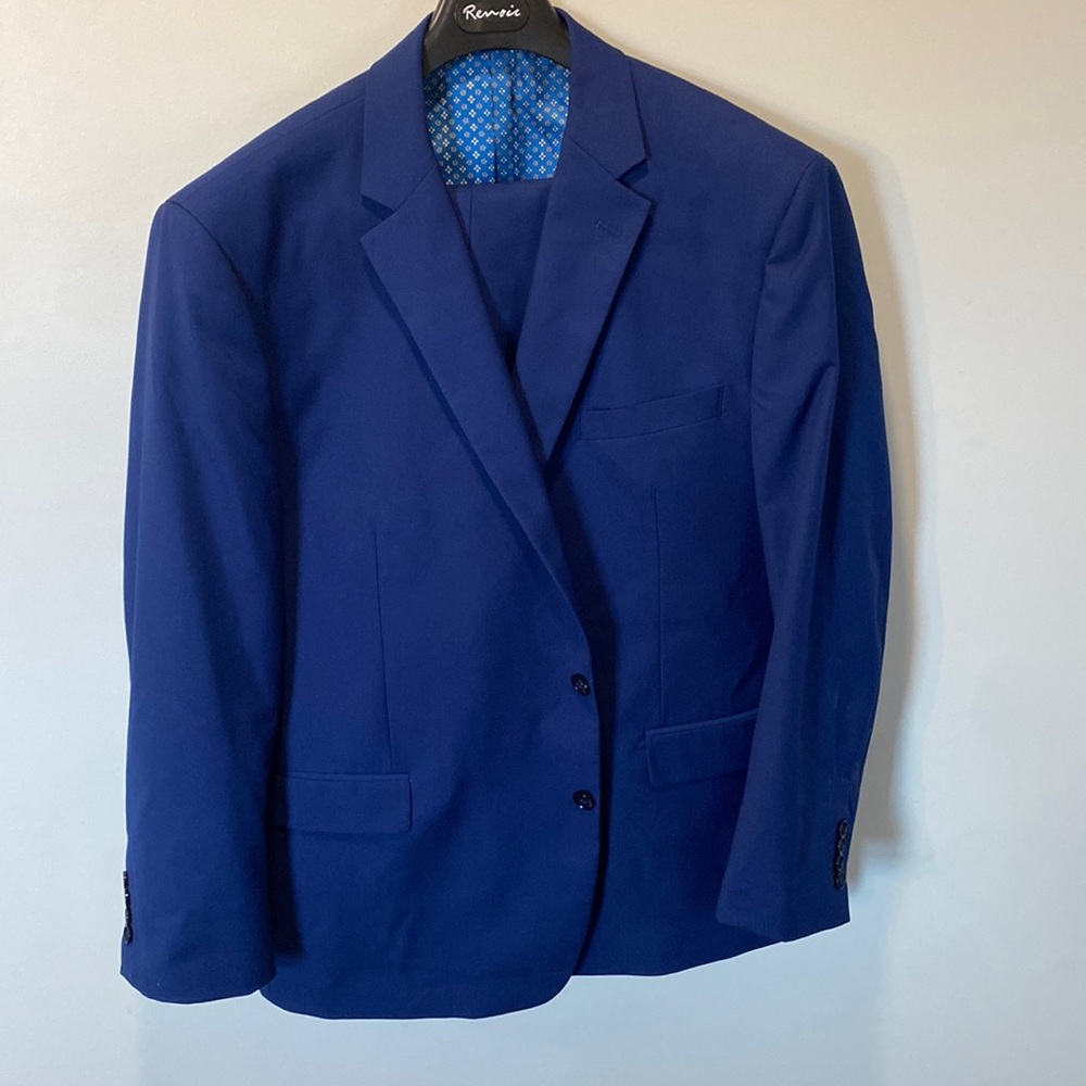 Blue Renoin Suit Coat and Pants